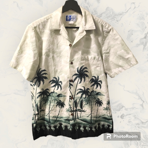 RJC Hawaiian Camp Shirt Made In Hawaii USA 🇺🇸 Size S 100% Cotton - Picture 2 of 6